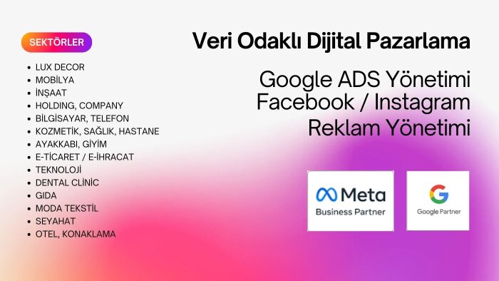 sosyal medya ve google reklamları yönetebilirim