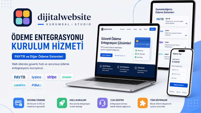 PayTR iyzico ve sanal POS ödeme entegrasyonu yaparım