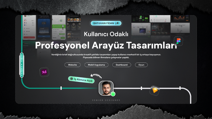 profesyonel web ve mobil arayüz tasarımı yapabilirim