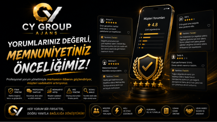 markanız için kullanıcı yorum analizi ve yanıt metni yazarım