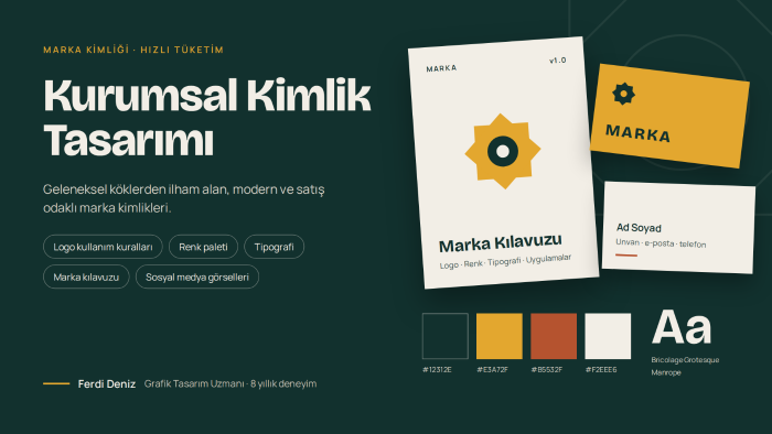 markanız için profesyonel logo kurumsal kimlik tasarlarım