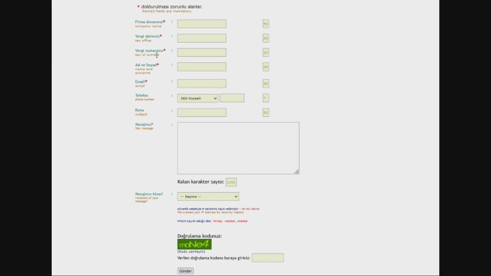klasik asp ile websitenize formlar hazırlarım