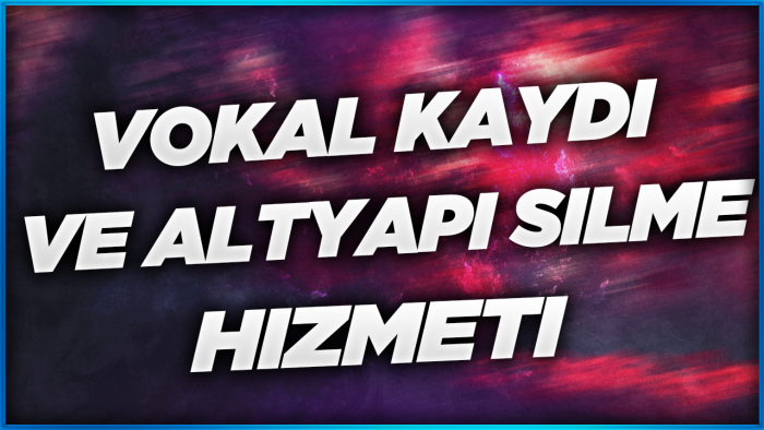 sizler için vokal silip altyapı elde ederim