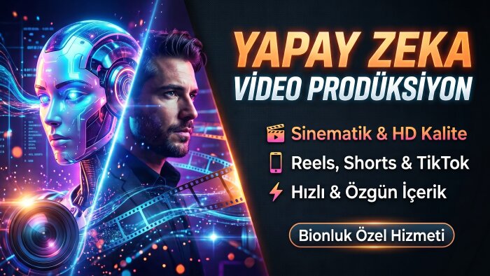 yapay zeka ile markanız/projeniz için video/reklam yaparım