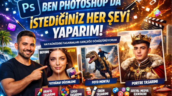 photoshopta hayalinizdeki tasarımı gerçeğe dönüştürürüm