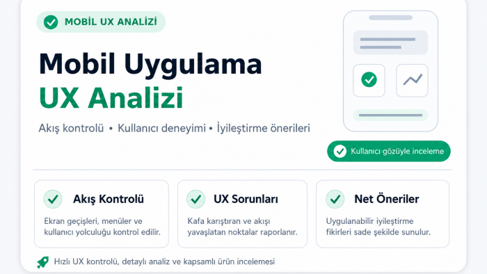 mobil uygulamanızı analiz ederim