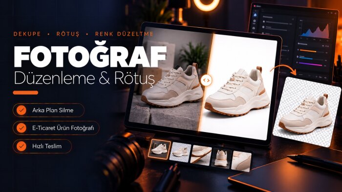 ürün fotoğraflarınızı dekupe ve rötuş yaparım