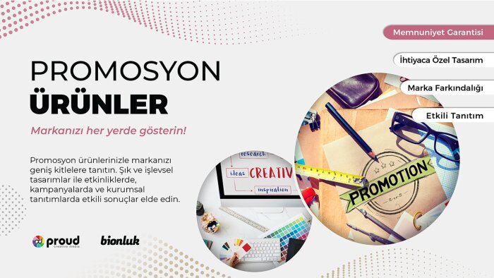 markanızı öne çıkaracak promosyon ürünleri tasarlarım