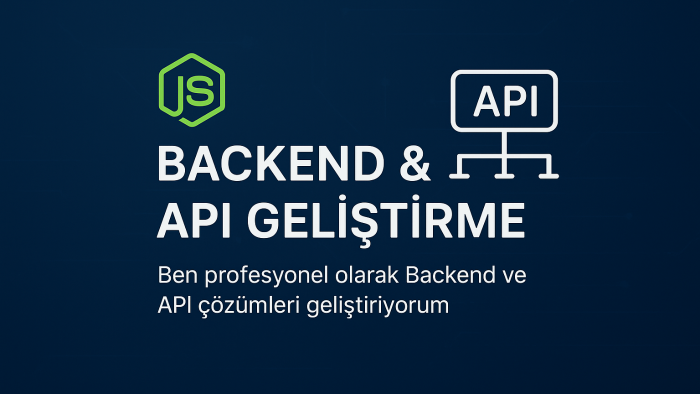 profesyonel olarak yazılım ihtiyaçlarınıza çözüm üretirim