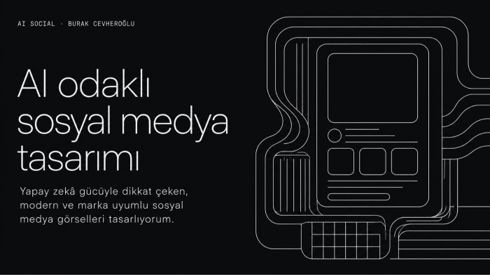  AI destekli sosyal medya tasarımı hazırlarım