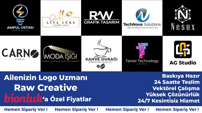 günümüzce popüler ve profesyonelce logo tasarlarım