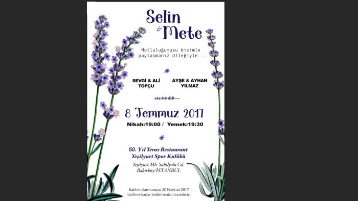 kişiye özel davetiye tasarımları yaparım
