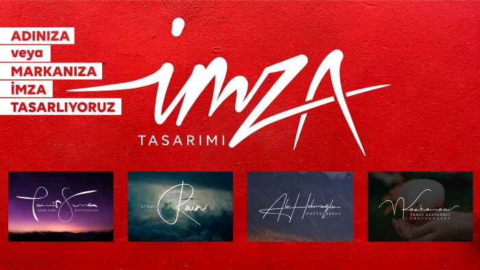 imza şeklinde logo tasarımı yaparım