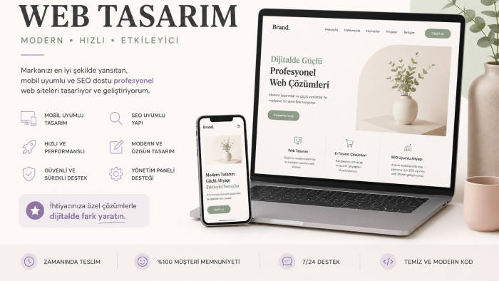 size profesyonel kalitede web sitesi yapabilirim