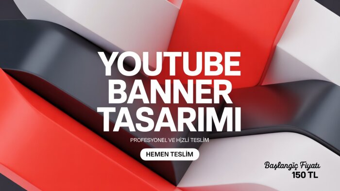 youtube kanalınız için ilgi çekici banner yapabilirim