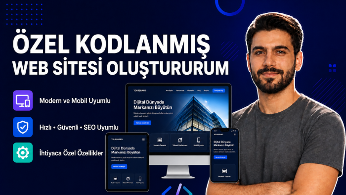özel kodlanmış web sitesi oluşturabilirim