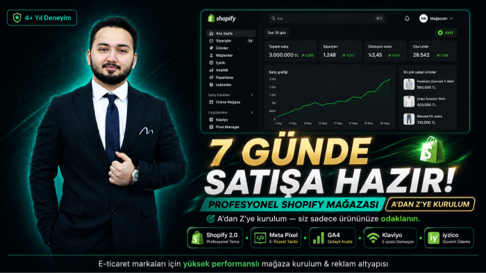 e-ticaret markanız için Shopify mağazasını A-Z'ye kuruyorum