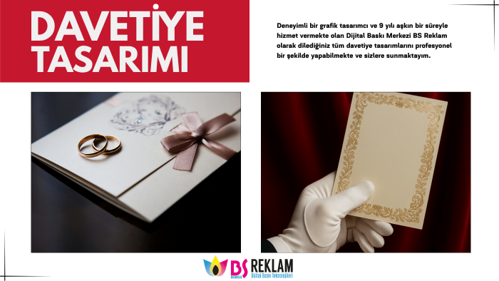 profesyonel bir şekilde davetiye tasarımları yaparım