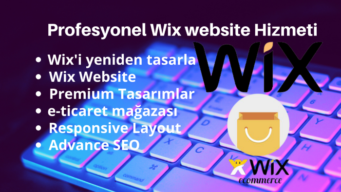 wix ile internet websitesinizi profesyonelce oluştururum