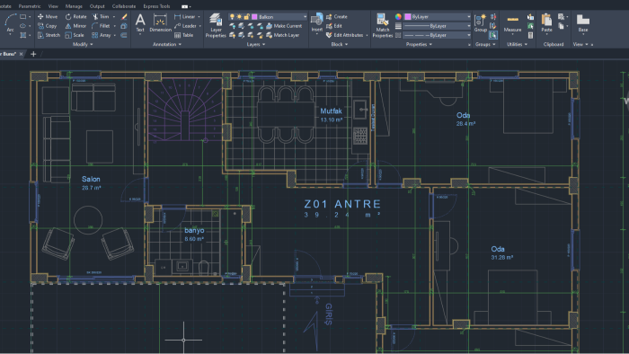 autocad üzerinden mimari teknik çizimler yapabilirim