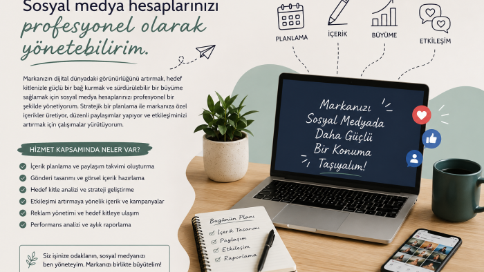 sosyal medya hesaplarınızı yönetebilirim