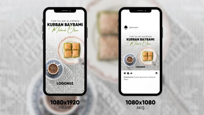 Kurban Bayramı kutlama tasarımı yapabilirim