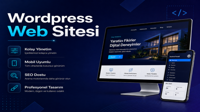 WordPress, mobil uyumlu ve kolay yönetilir site kurabilirim