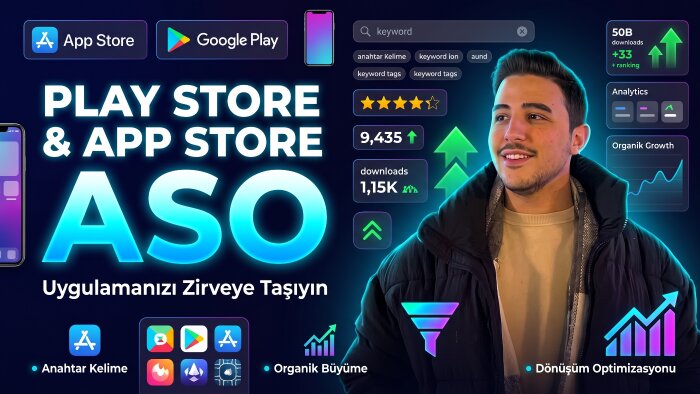 mobil uygulamanıza aso çalışması yaparım