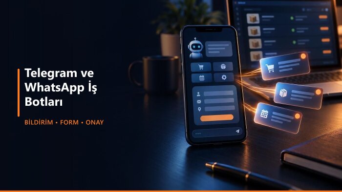 telegram ve whatsapp botlarıyla iş süreçlerinizi yönetirim