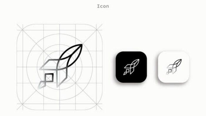 modern ve flat minimalist logo tasarımı sunuyorum