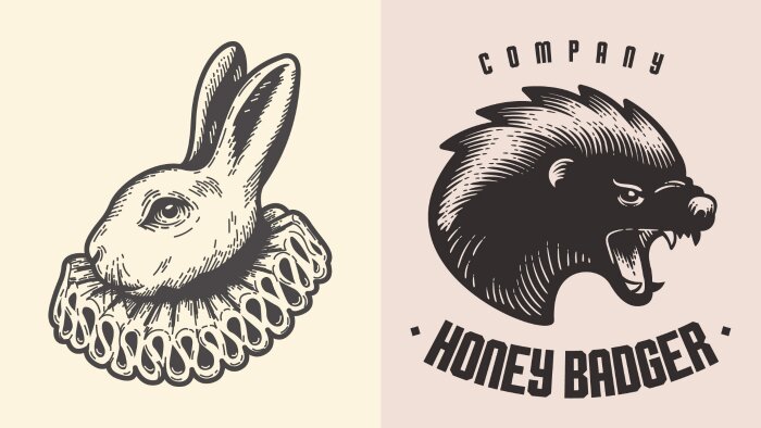vintage-retro tarzında maskot logo tasarlarım