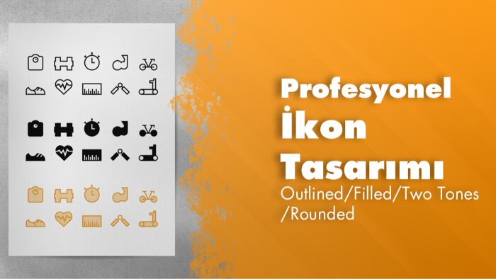 profesyonel ve uyumlu ikon tasarımları sunuyorum