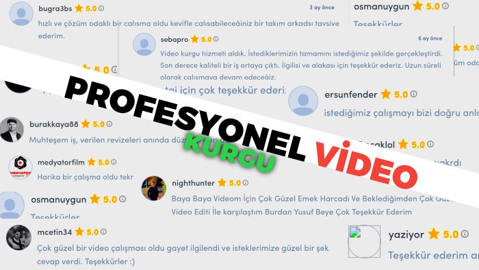 profesyonel tecrübemle video kurgu yapabilirim
