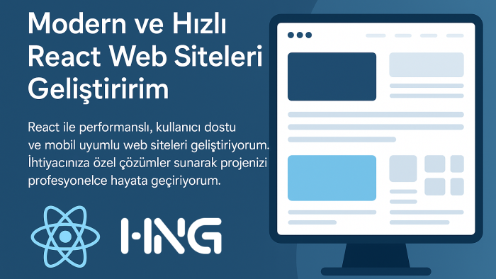 React ile modern ve performanslı web siteleri geliştiririm