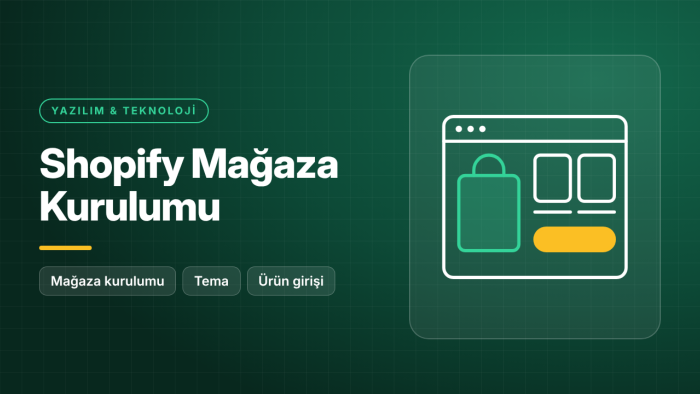 Shopify mağazanızı sıfırdan kurar ve satışa hazırlarım