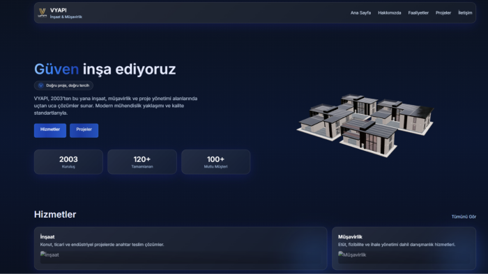 TypeScript ve Next.js ile profesyonel web siteleri yapıyorum