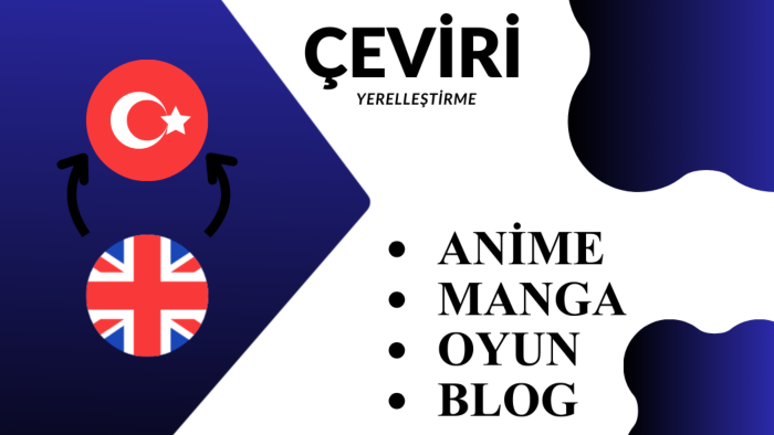 İngilzceden Türkçeye yerelleştime ve çeviri yapıyorum