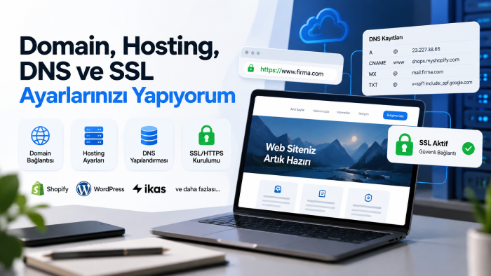 domain, DNS ve SSL kurulumu yapıyorum
