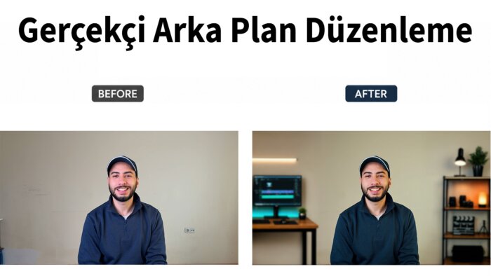 daha temiz ve sinematik bir arka plan oluşturacağım