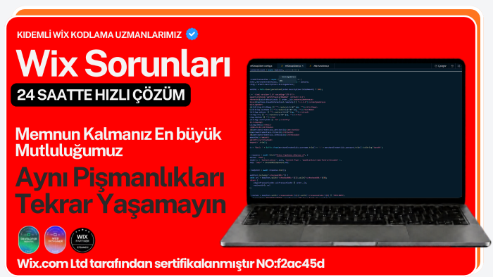 wix kod,backend velo sorunlarınızı çözebilirim