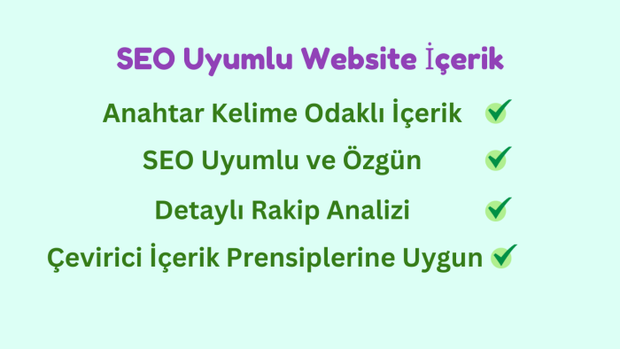 İngilizce SEO uyumlu ve dikkat çekici içerik yazarım