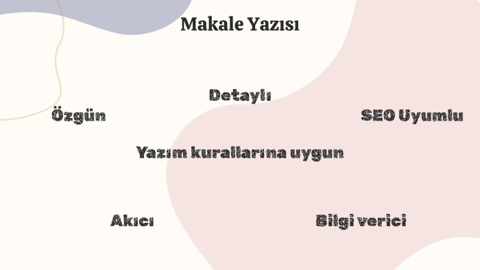 detaylı ve profesyonel makaleler yazarım