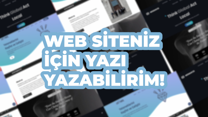 internet siteniz için istediğiniz tarzda yazılar yazabilirim