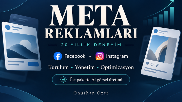 20 yıllık deneyimle Meta reklamlarınızı yönetirim