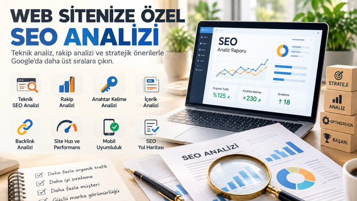 web sitenize özel teknik SEO analizi rakip analizi yaparım