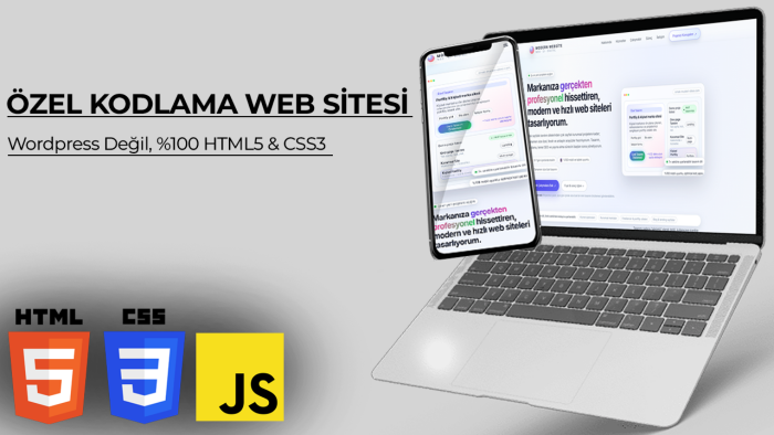 size özel, mobil uyumlu modern web sitesi kodlarım