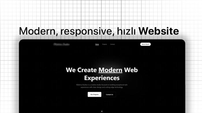 size Next.js kullanarak modern bir websitesi yapabilirim