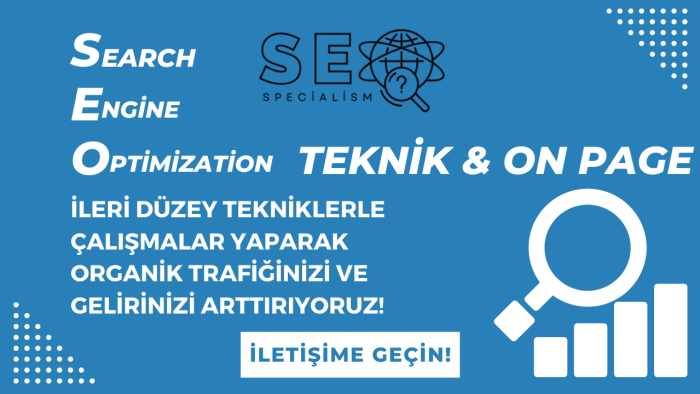 teknik ve on page (iç) SEO yaparak sıralamanızı arttırırım