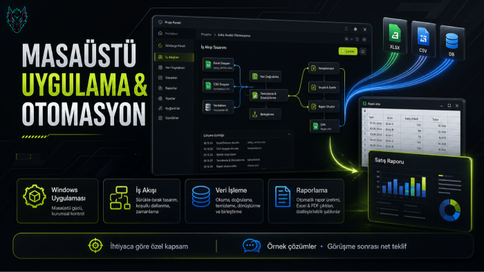 size özel masaüstü ve otomasyon uygulamaları geliştiririm