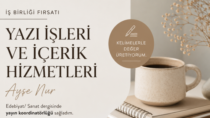 metin yazarlığı yapabilirim